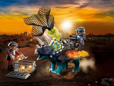 Playmobil Dino Rise Triceratops Battle for the Legendary Stones